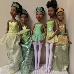 5 Hasbro Disney Tiana from The Princess and The Frog Movie -Barbie Doll